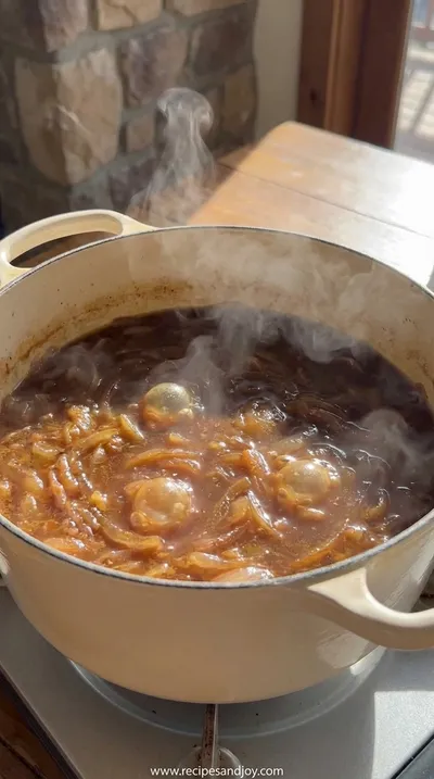 French Onion Soup Recipe: Classic Comfort Food - cooking process