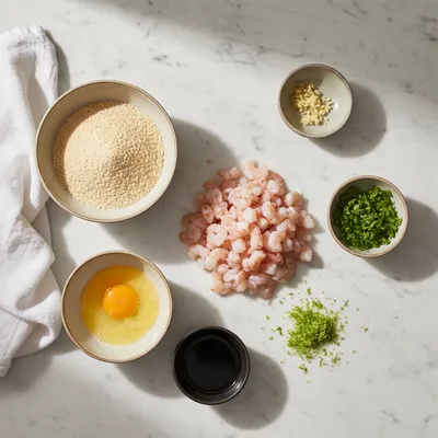 Fried Shrimp Balls - cooking process