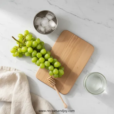 Frozen Grapes – Simple Healthy Snack - cooking process