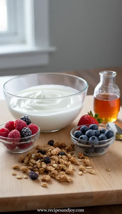 Frozen Yogurt Granola Cups – Easy Healthy Dessert - cooking process