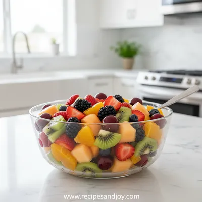 Fruit Salad with Honey Lime Dressing