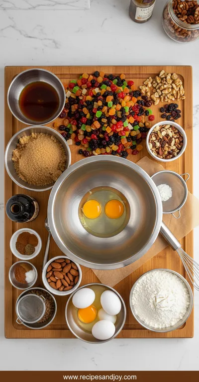 Easy Fruitcake Recipe That Stays Moist - cooking process