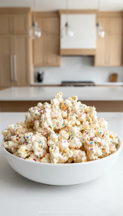 Funfetti Marshmallow Popcorn Treats