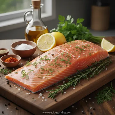 Garlic Butter Baked Salmon - Easy Dinner - cooking process