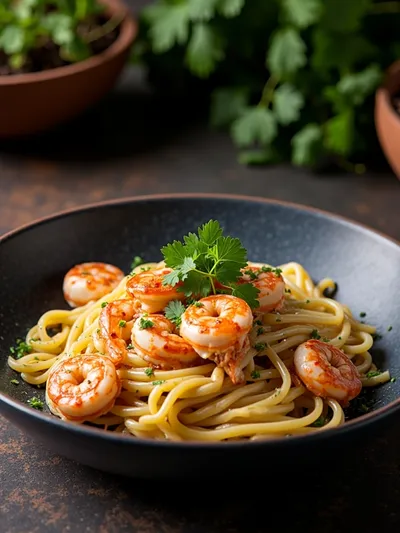 Garlic Butter Shrimp Scampi Pasta – Easy Dinner - ready to serve