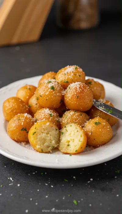 Garlic Potato Pops Recipe - ready to serve