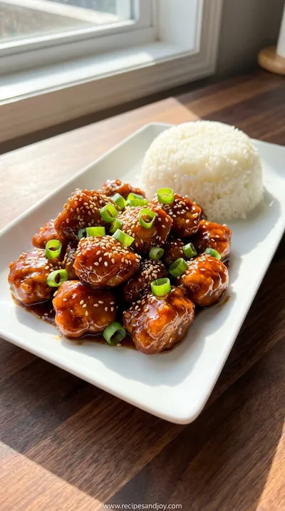 Easy Crockpot General Tso's Chicken Recipe - ready to serve