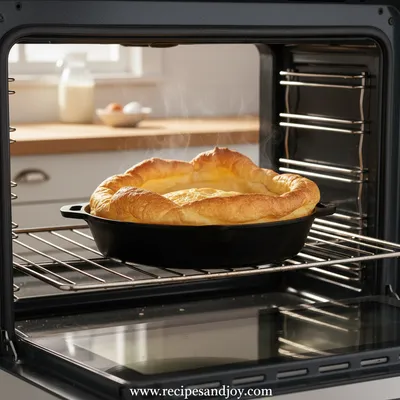 Baked German Pancake Recipe - cooking process