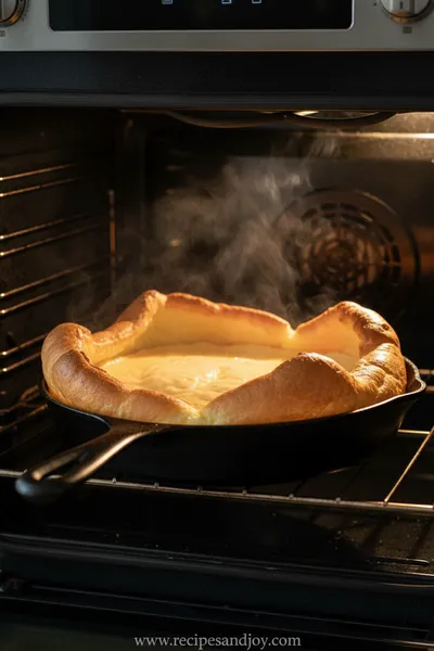 German Pancakes Recipe For A Simple Breakfast - cooking process