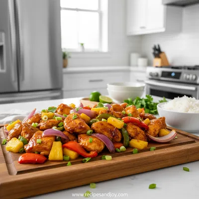 Hawaiian Chicken Sheet Pan Dinner