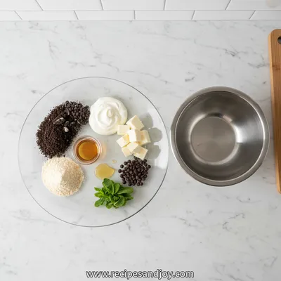 Healthy No-Bake Oreo Cheesecake Bites - cooking process