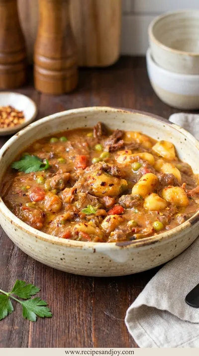 Hearty Vegan Stew: Easy Plant-Based Comfort Food - ready to serve