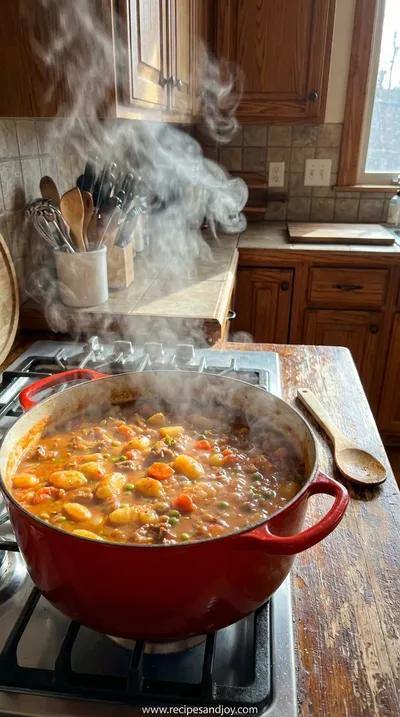 Hearty Vegan Stew: Easy Plant-Based Comfort Food - cooking process