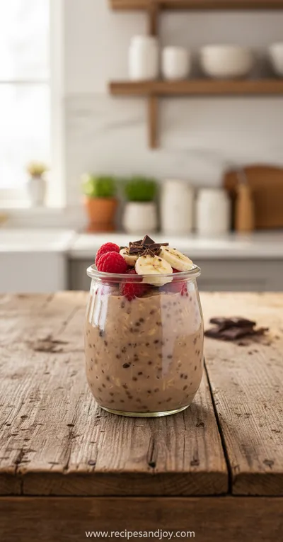 High Protein Chocolate Overnight Oats