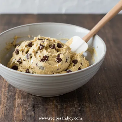 High Protein Cookie Dough Healthy Easy Snack - ingredients preparation