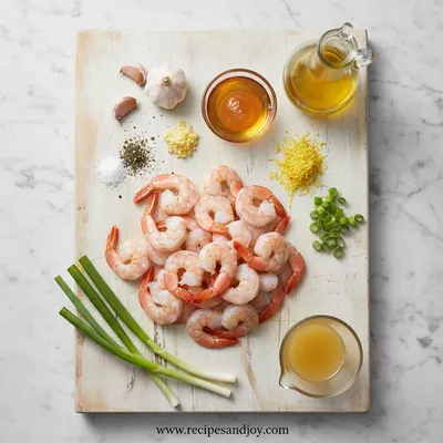 High-Protein Honey Garlic Shrimp - cooking process