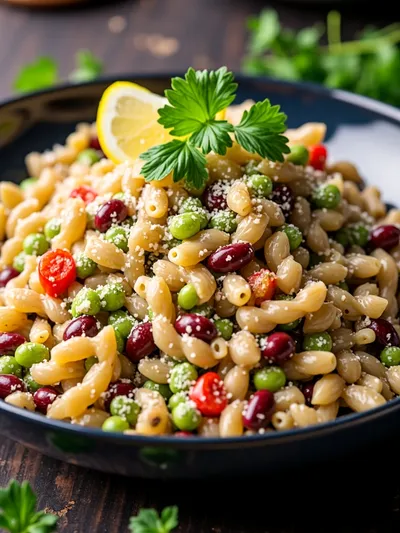 High Protein Pasta Salad – Easy Everyday Dinner - ready to serve