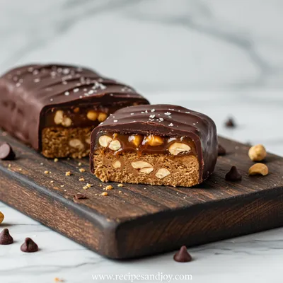 Homemade Protein Snickers Bars