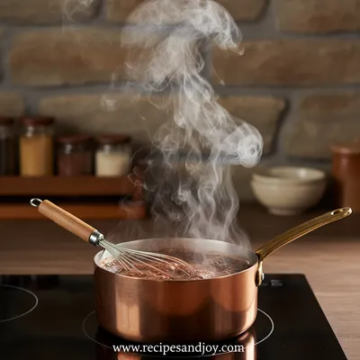 Hot Cocoa With Marshmallows Recipe - cooking process