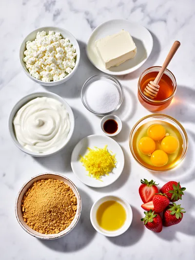 Cottage Cheese Cheesecake Recipe - cooking process