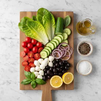Italian Salad Recipe - cooking process