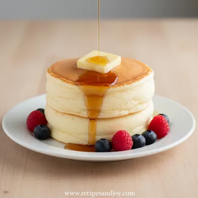 Japanese Fluffy Pancakes - ready to serve