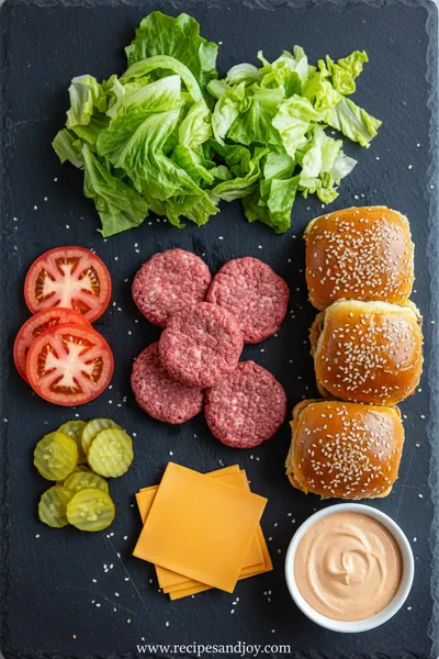 Juicy Cheeseburger Sliders - cooking process
