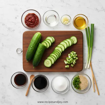 Spicy Korean Cucumber Salad – Easy Healthy Recipe - cooking process