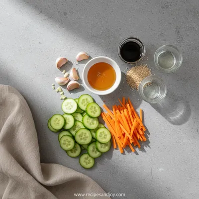Korean Cucumber Salad – Quick TikTok Recipe - cooking process