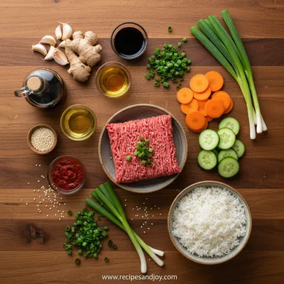Korean Ground Beef Bowl – Easy Weeknight Dinner - cooking process