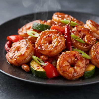 Kung Pao Shrimp Stir Fry Recipe