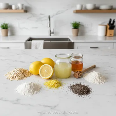 Lemon Bliss Balls - ingredients preparation