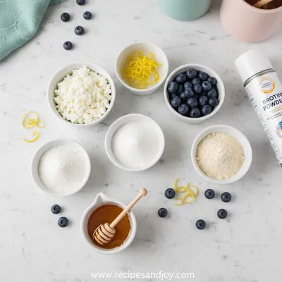 Lemon Blueberry Cottage Cheese Protein Bites - cooking process