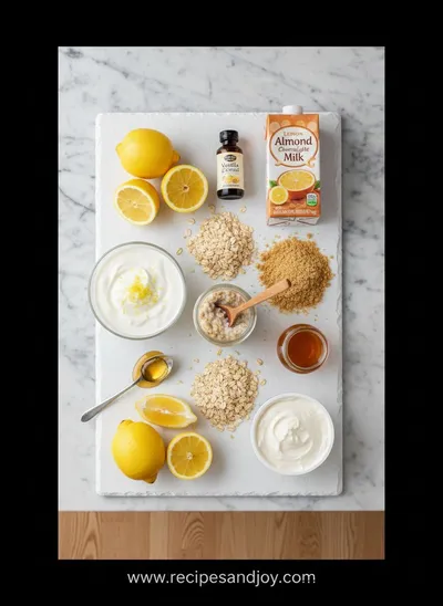 Lemon Cheesecake Overnight Oats Recipe - cooking process