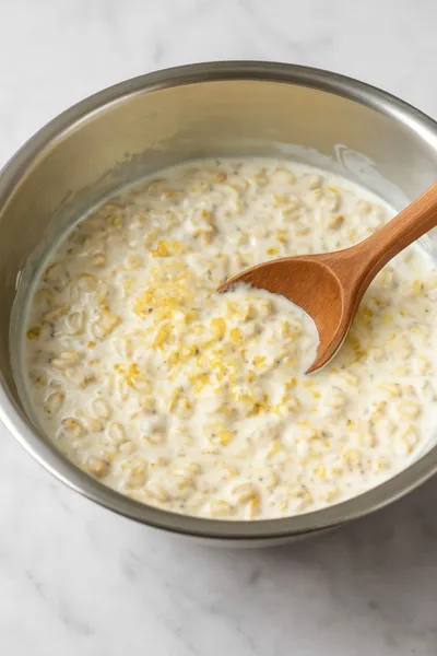 Lemon Cheesecake Overnight Oats Recipe - ingredients preparation