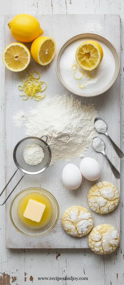 Lemon Crinkle Cookies – Easy Sweet Treat - cooking process