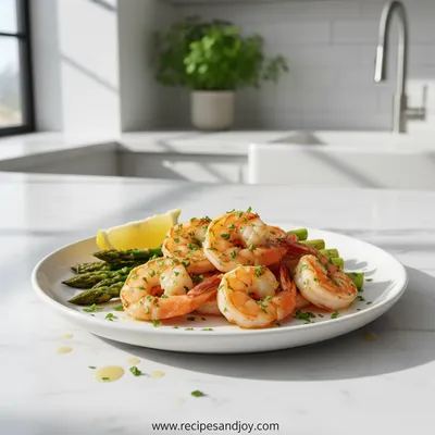 Lemon Garlic Shrimp and Asparagus – 20-Minute Dinner