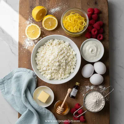 Lemon Raspberry Cottage Cheese Bake - cooking process