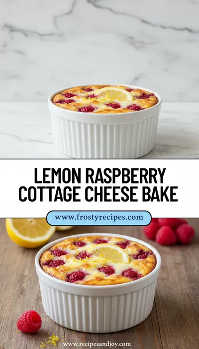 Lemon Raspberry Cottage Cheese Bake