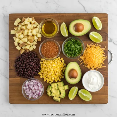 Loaded Potato Taco Bowl – Easy Meal Prep - cooking process