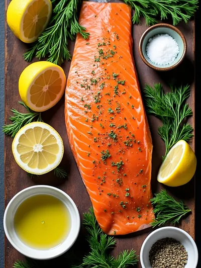 Marry Me Salmon – Easy Healthy Dinner - ingredients preparation