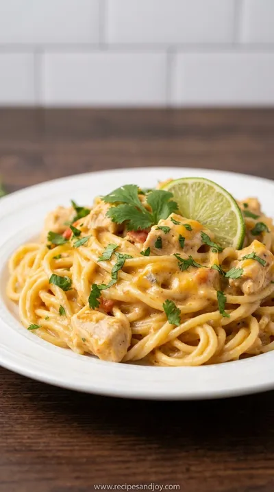 Mexican Chicken Spaghetti: Easy Family Dinner Recipe - ready to serve