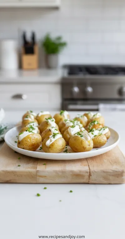 Mini Baked Potatoes Recipe - ready to serve