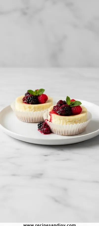 Mini Protein Cheesecakes - Healthy & Gluten Free - ready to serve