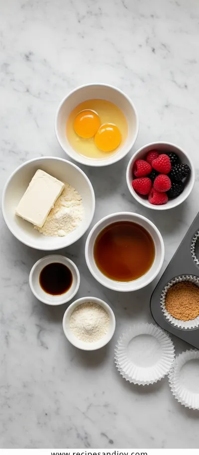 Mini Protein Cheesecakes - Healthy & Gluten Free - cooking process