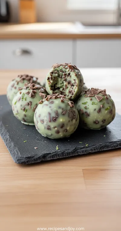 Mint Chocolate Chip Protein Balls Recipe