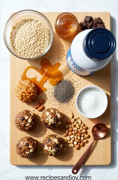No-Bake Protein Energy Balls – Easy Healthy Snack - cooking process