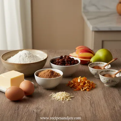 Old Fashioned German Fruit Cake - cooking process