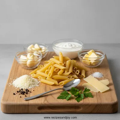 One Pot Creamy Garlic Pasta – Easy Dinner - cooking process
