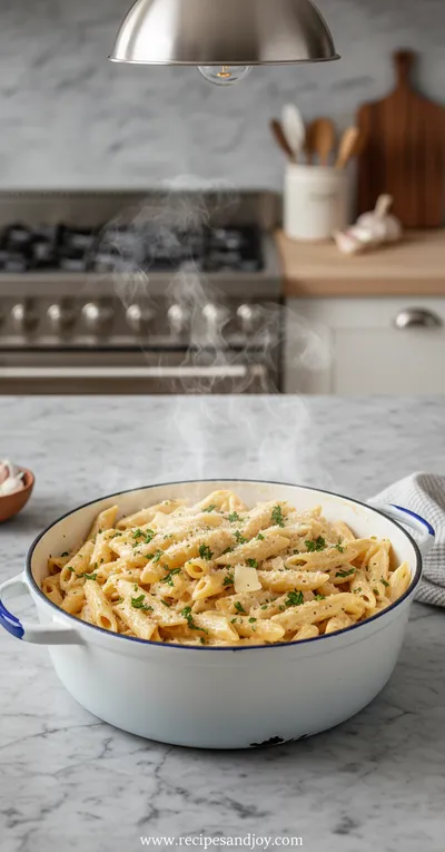 One Pot Creamy Garlic Pasta – Easy Dinner